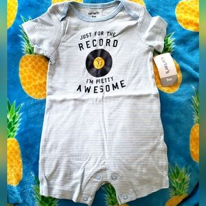 9M Just For The Record I'm Pretty Awesome Romper